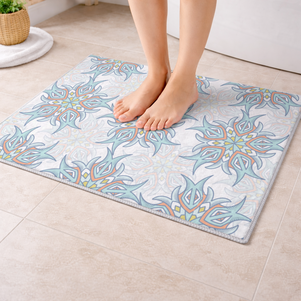 An abstract visual Bath Mat