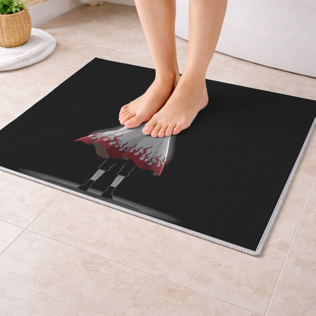 Power from Darkness Naruto Uzumaki Hokage Silhouette Bath Mat