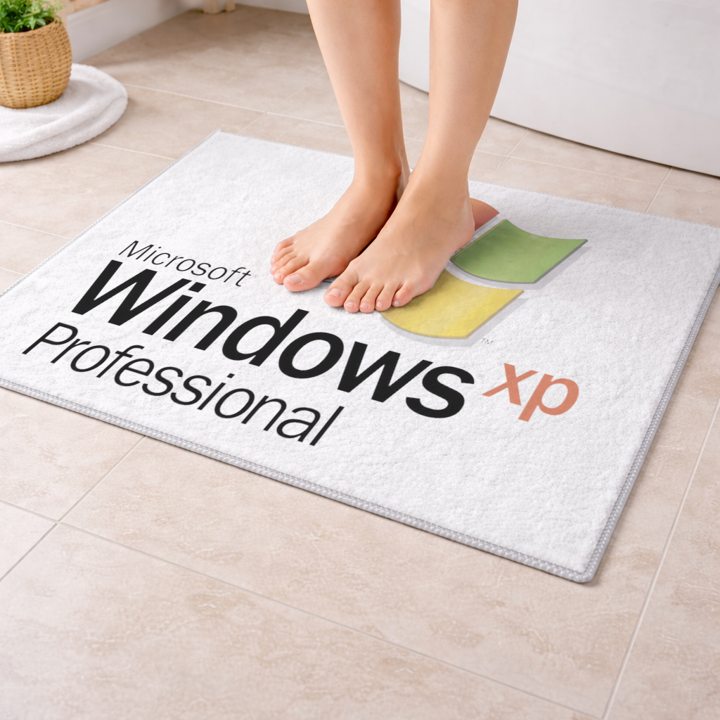 Digital Nostalgia Windows XP Iconic Logo Bath Mat