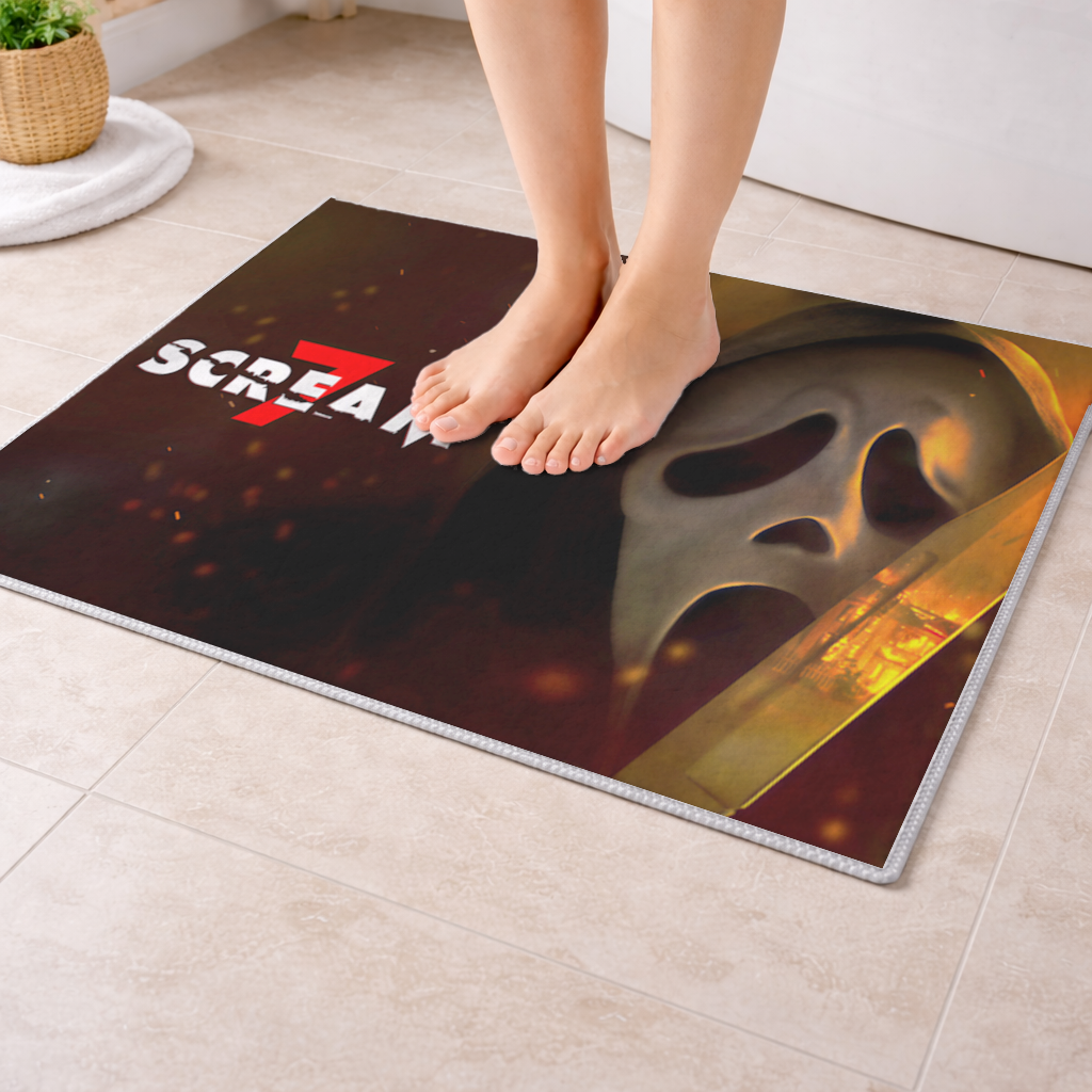Korku Sineması Hayalet Tasarımı Banyo Halısı