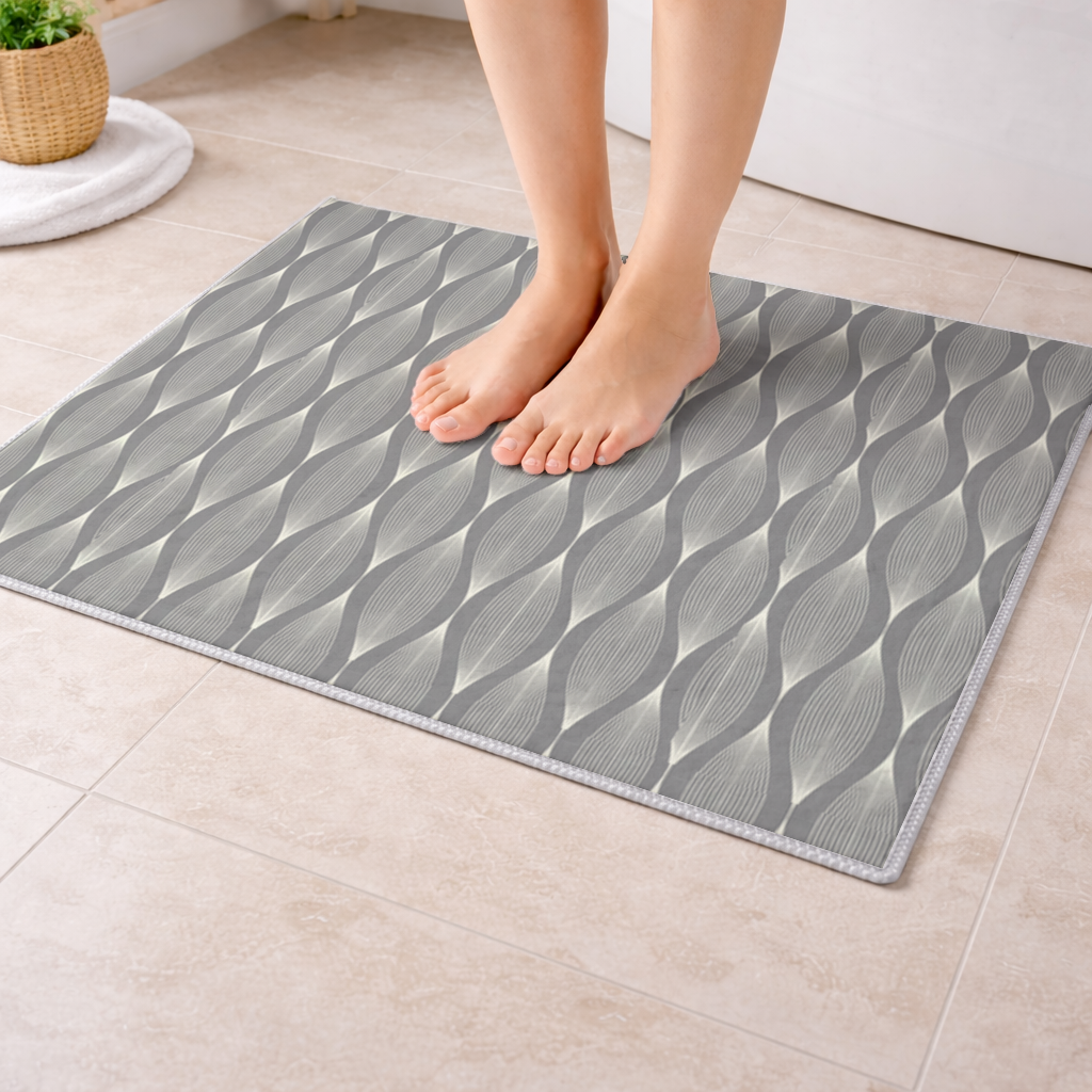 Art Deco Geometric Wavy Pattern 