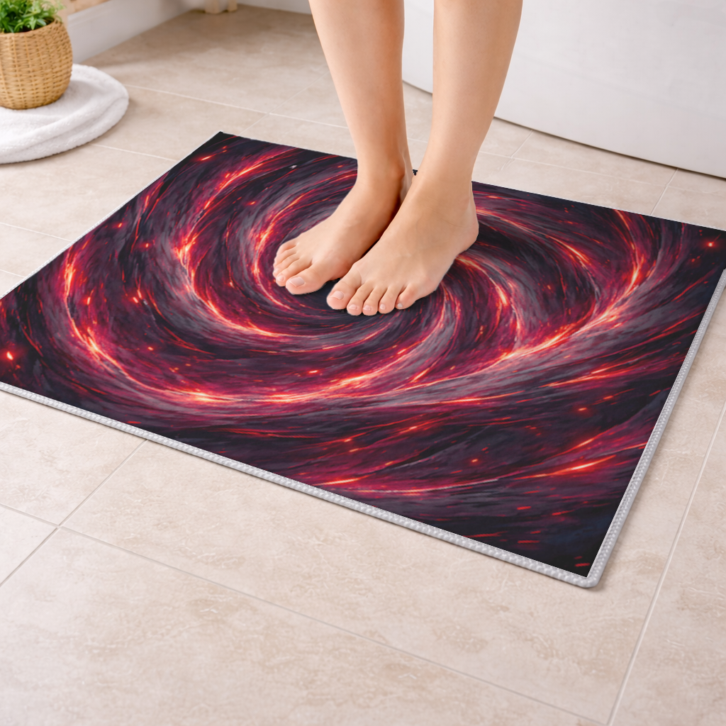 Uchiha Brothers Eternal Black Flames of Amaterasu Bath Mat