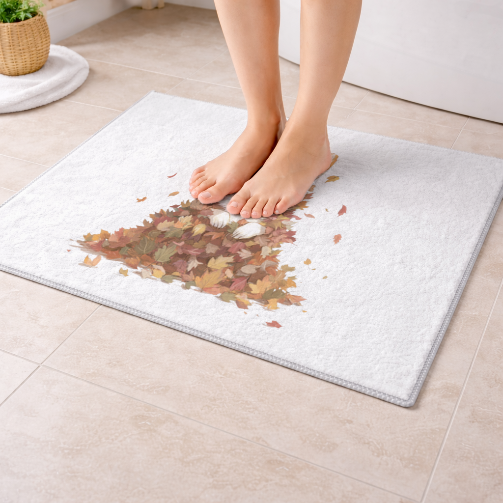 Happy Corgi Puppy in Fall Leaves 