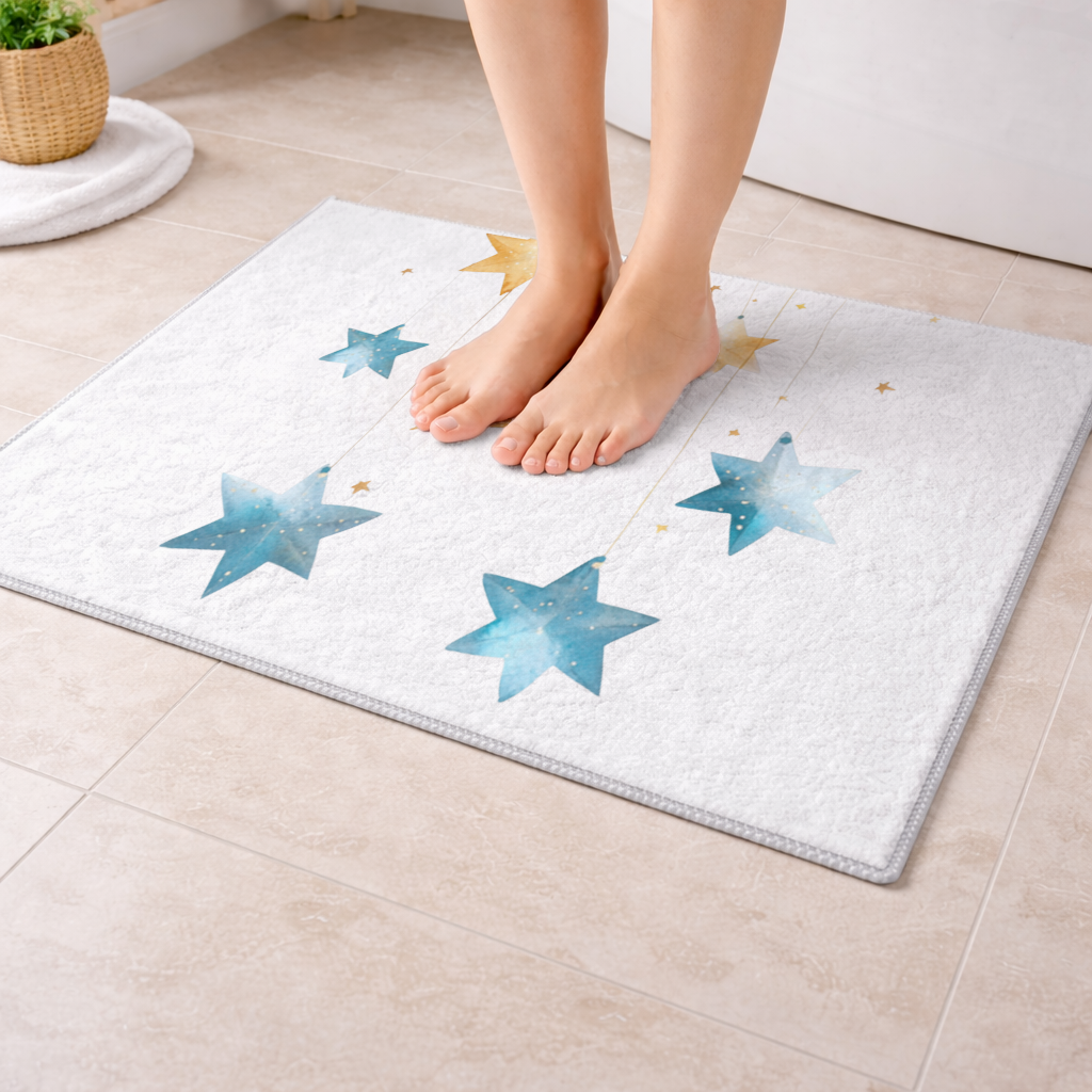 Watercolor Hanging Stars 