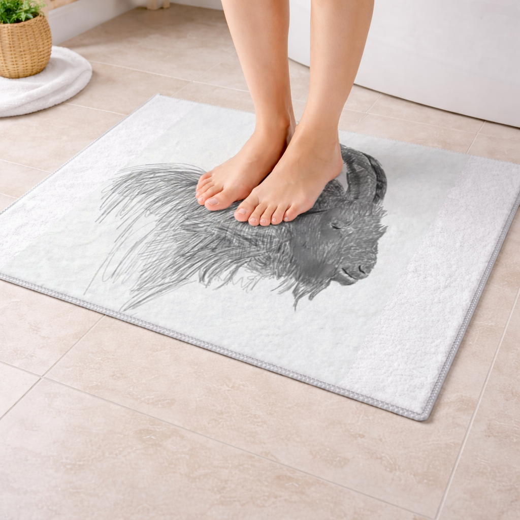 Keçi Banyo Halısı