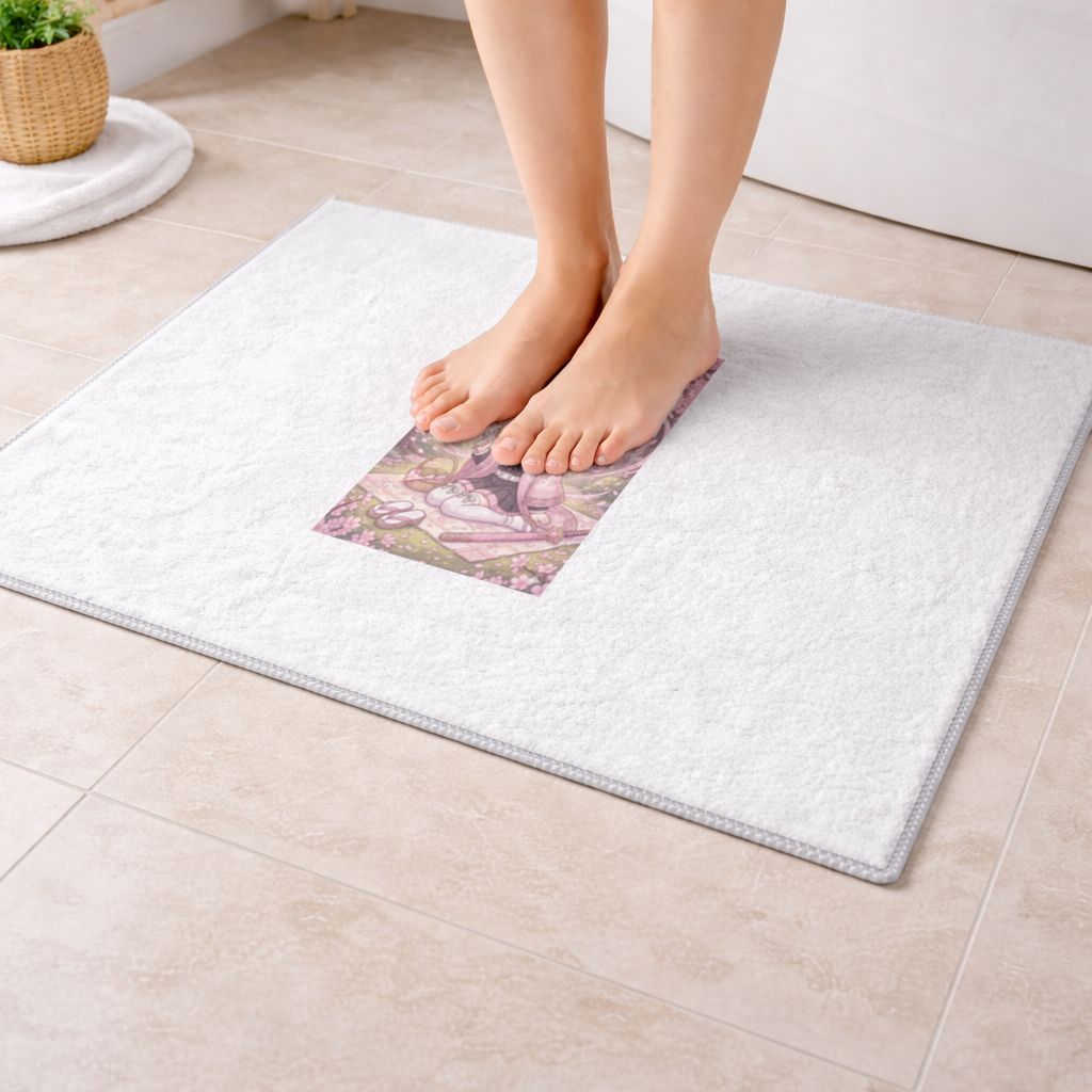 Hanami hokiralı halı Bath Mat
