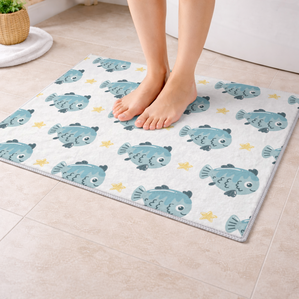 Cute Fish Bath Mat