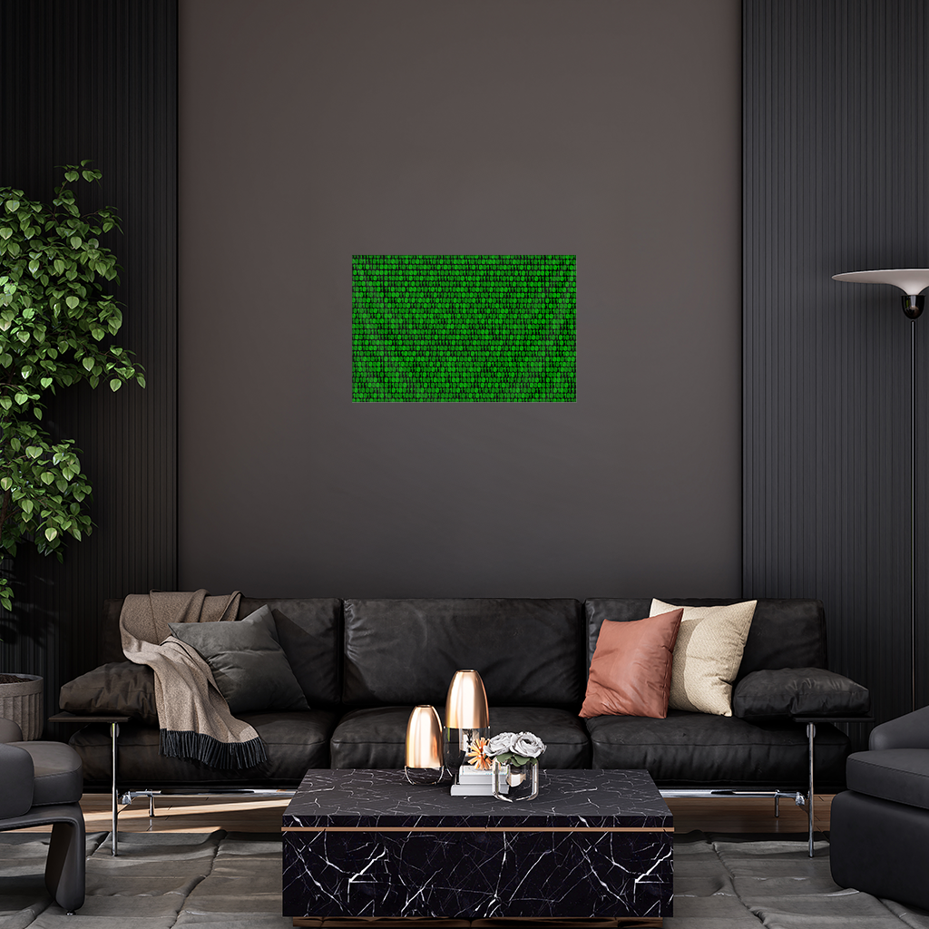Matrix Style Digital Binary Code Background Wall Tapestry