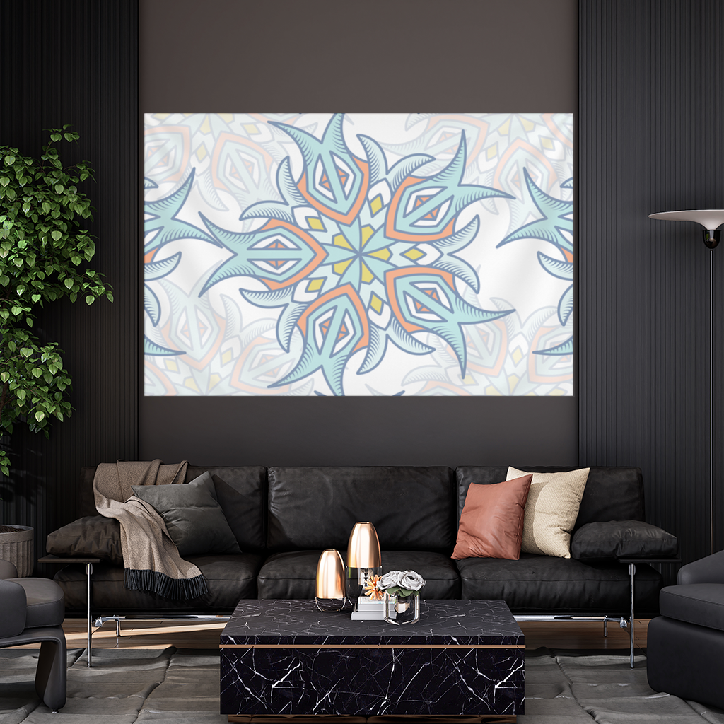 An abstract visual Wall Tapestry