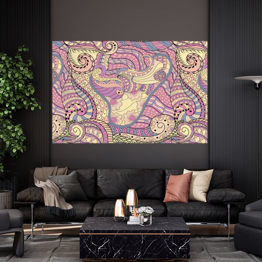 Psychedelic Zentangle Floral 