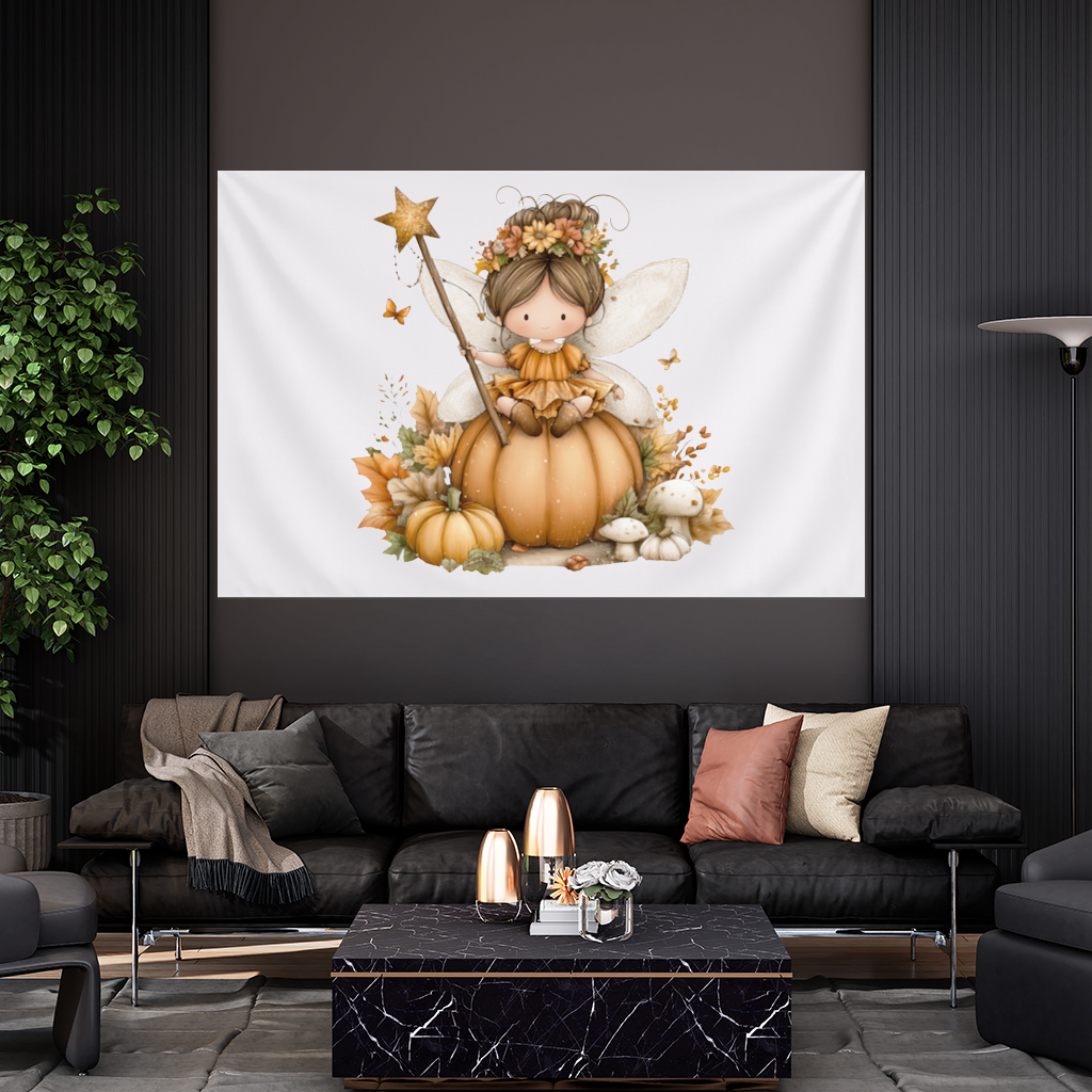 Sonbahar Balkabağı Perisi Duvar Örtüsü