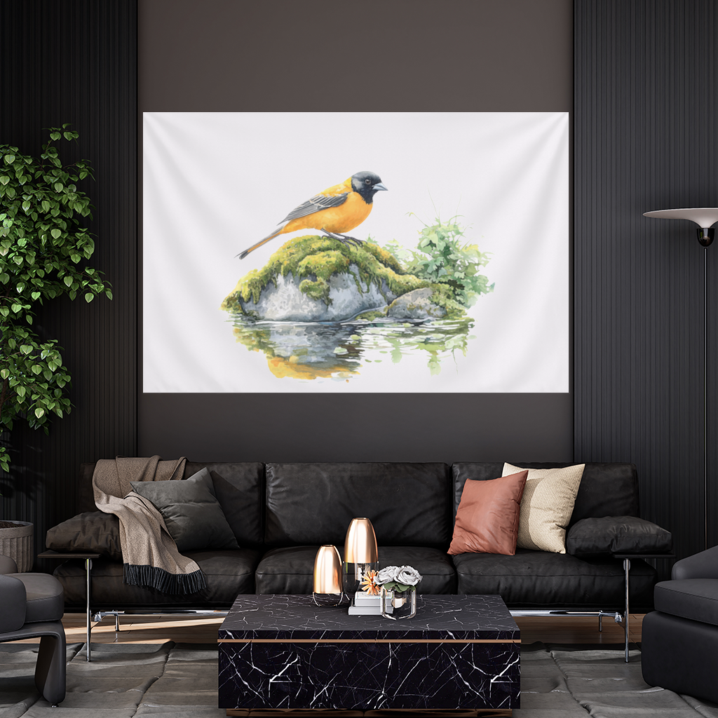 Orange Baltimore Oriole Bird 