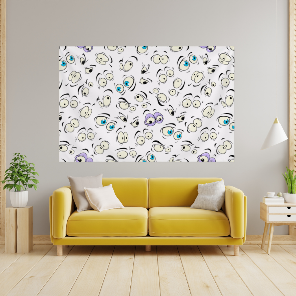 Funny Cartoon Eyes Pattern 