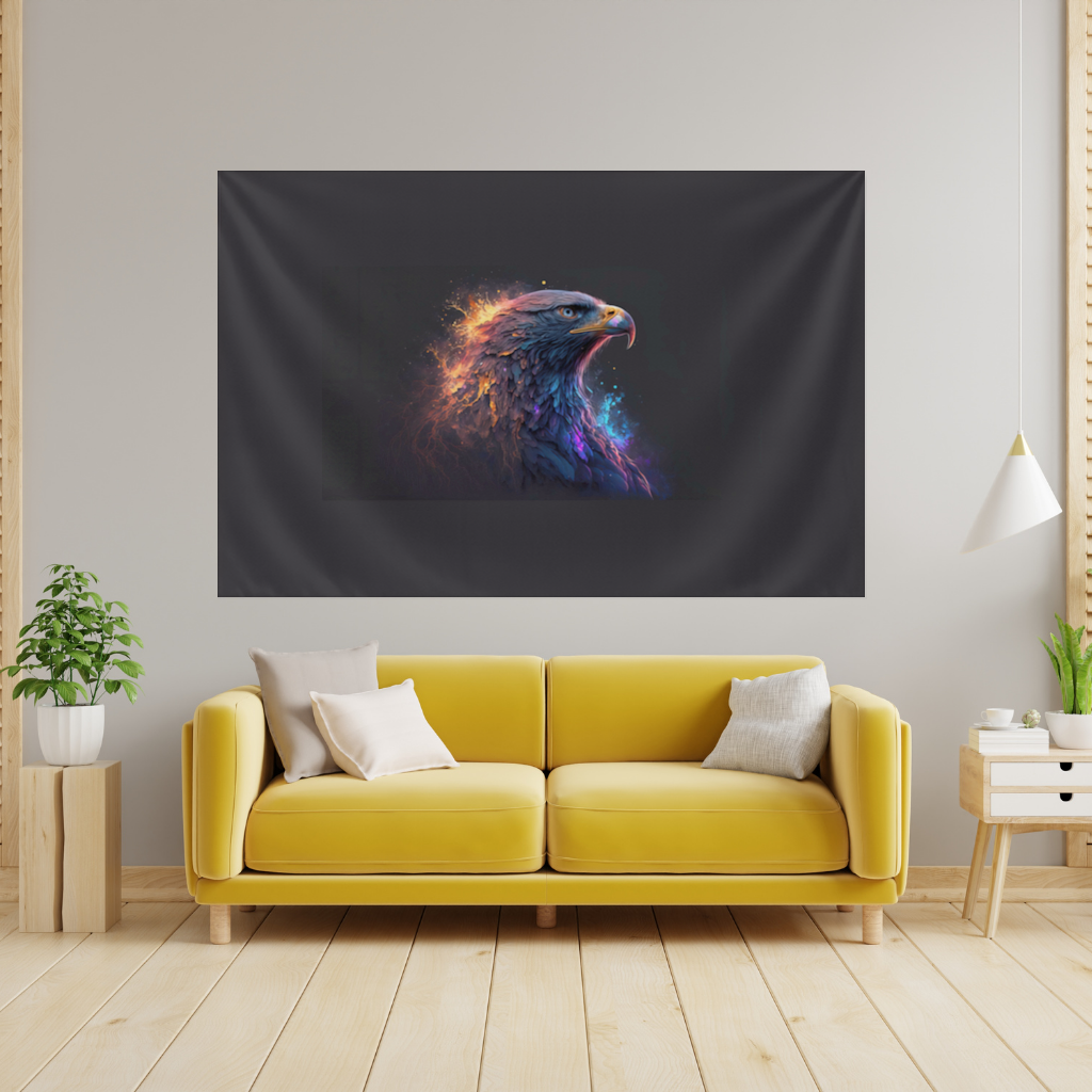 Kartal resmi  Güç ve özgürlüğün simgesi. Duvar Örtüsü