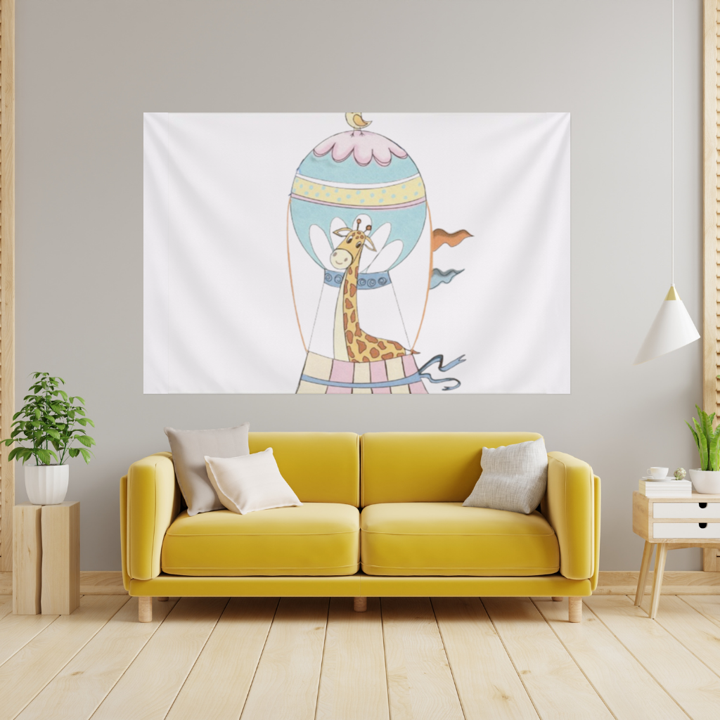 Özgür Zürafa Wall Tapestry