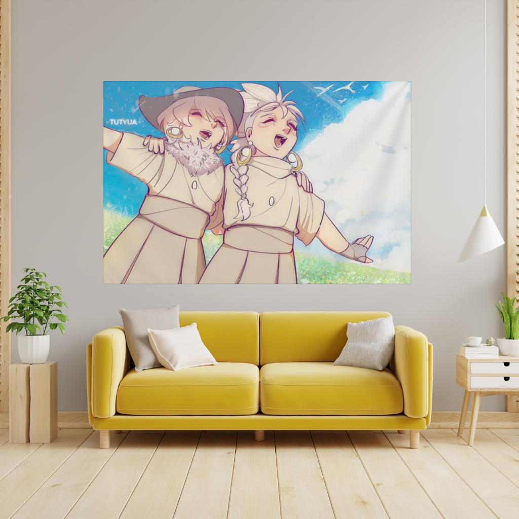 Sky Children of the Light Characters Wall Tapestry