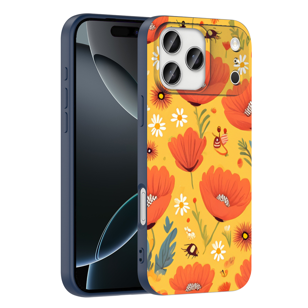 Floral  Insect Pattern  Colorful Design iPhone 17 Pro Max Case