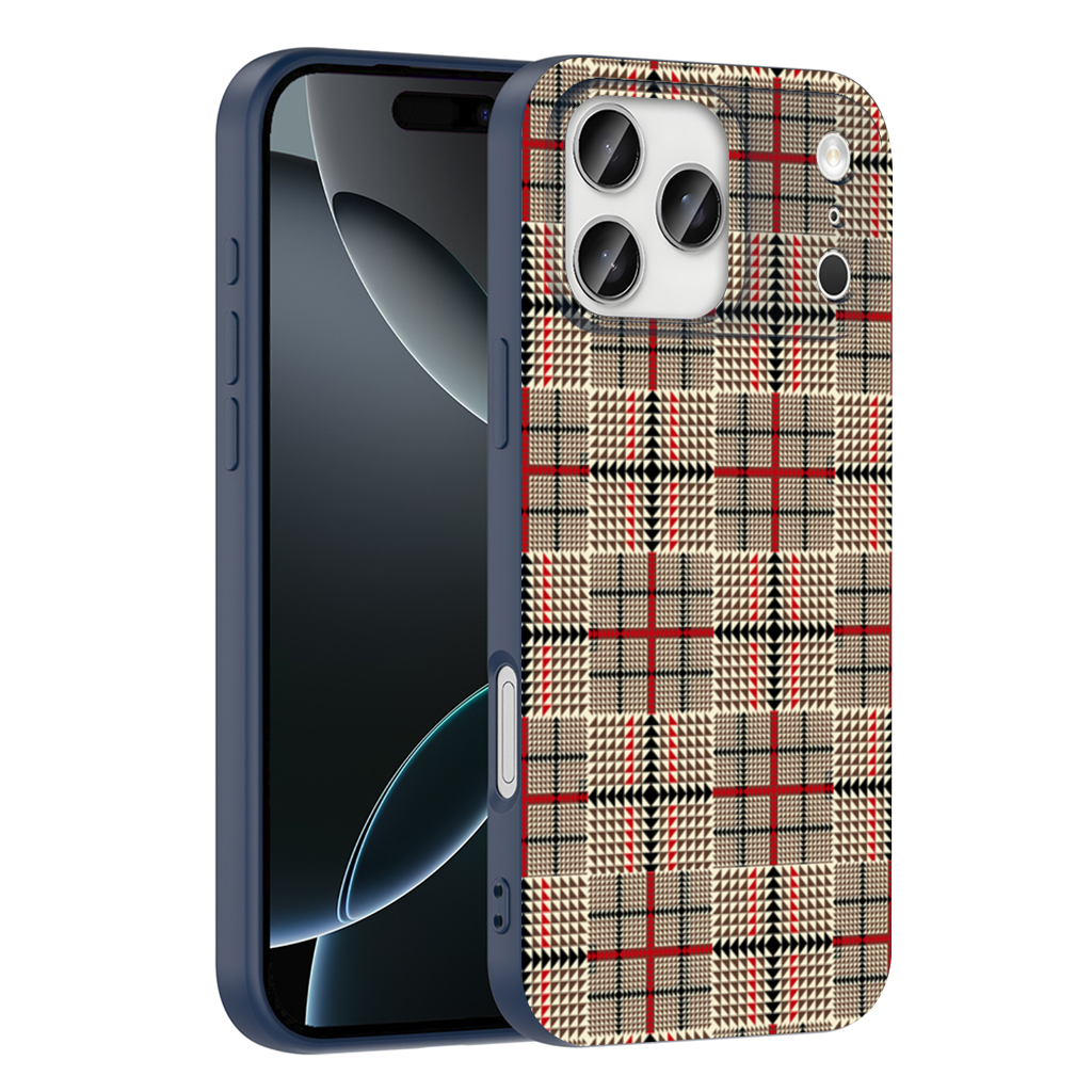 Red Black Geometric Tribal Pattern iPhone 17 Pro Max Case