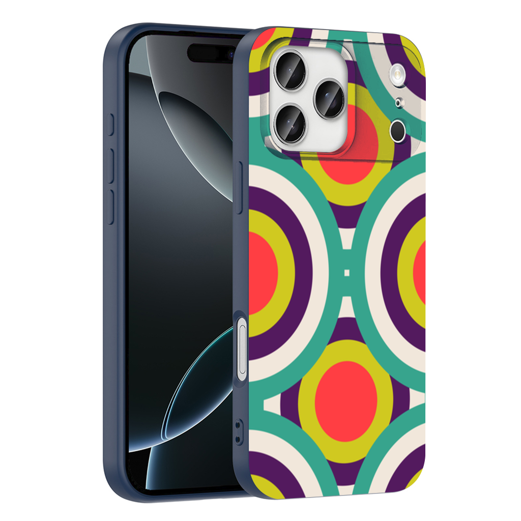 Colorful Geometric Circle Pattern iPhone 17 Pro Max Case