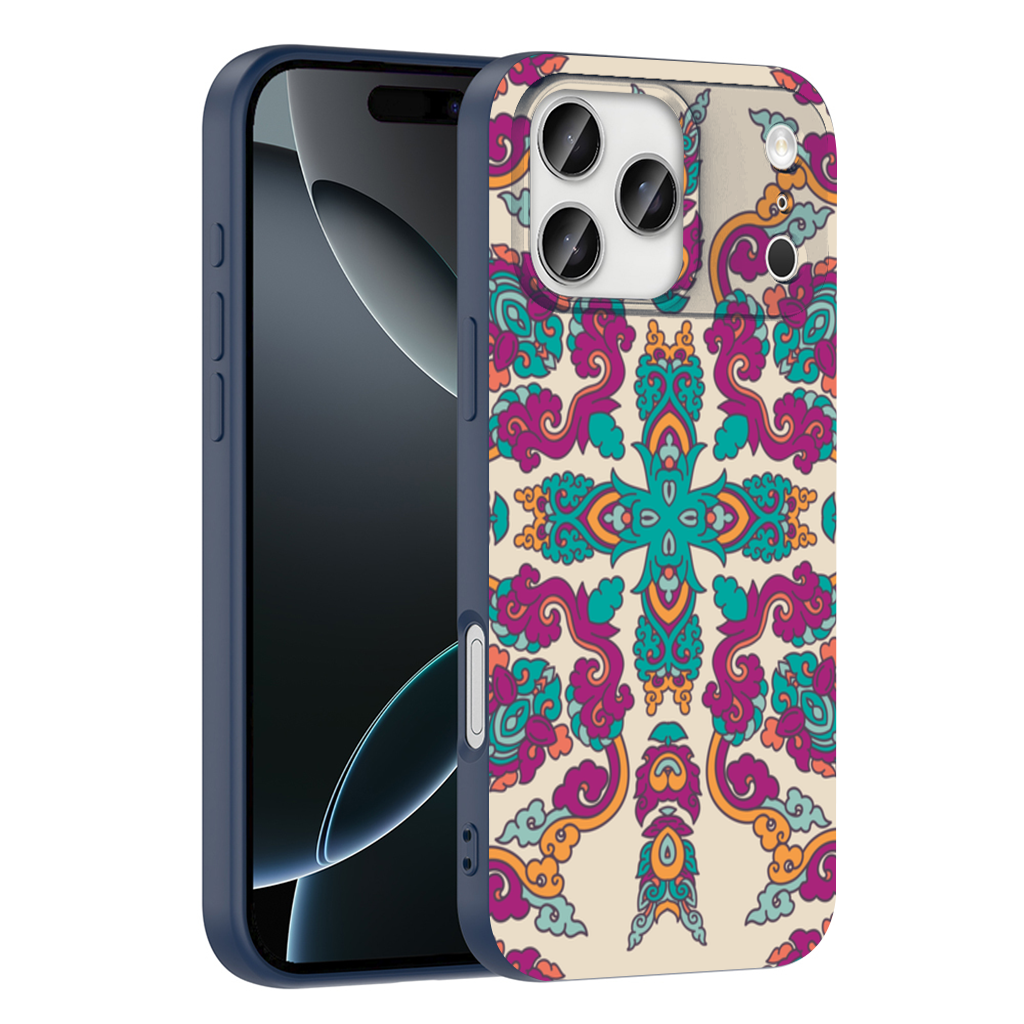 Colorful Oriental Symmetrical Mandala Pattern iPhone 17 Pro Max Case