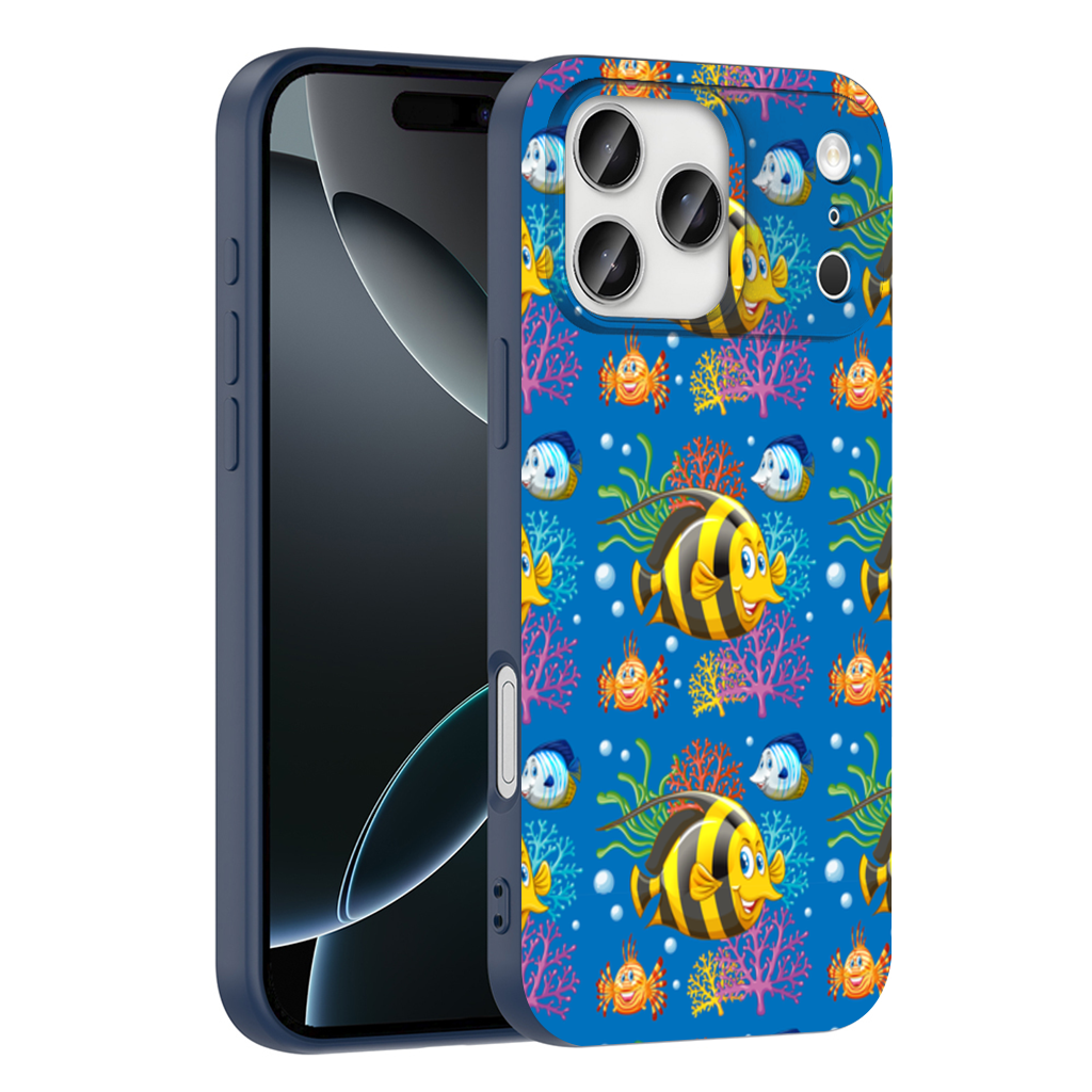 Colorful Tropical Fish and Coral Reef Pattern iPhone 17 Pro Max Case