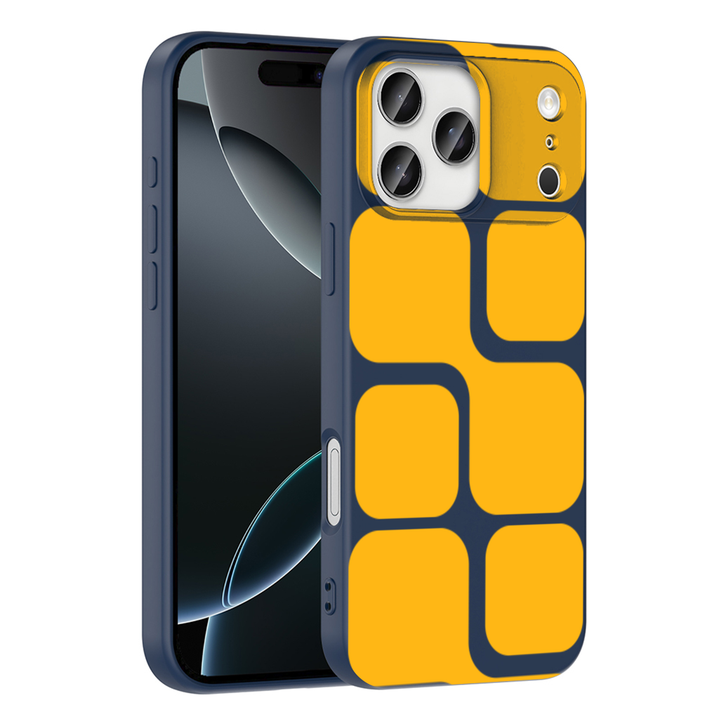 Yellow Geometric Labyrinth and Modern Abstract Pattern iPhone 17 Pro Max Case