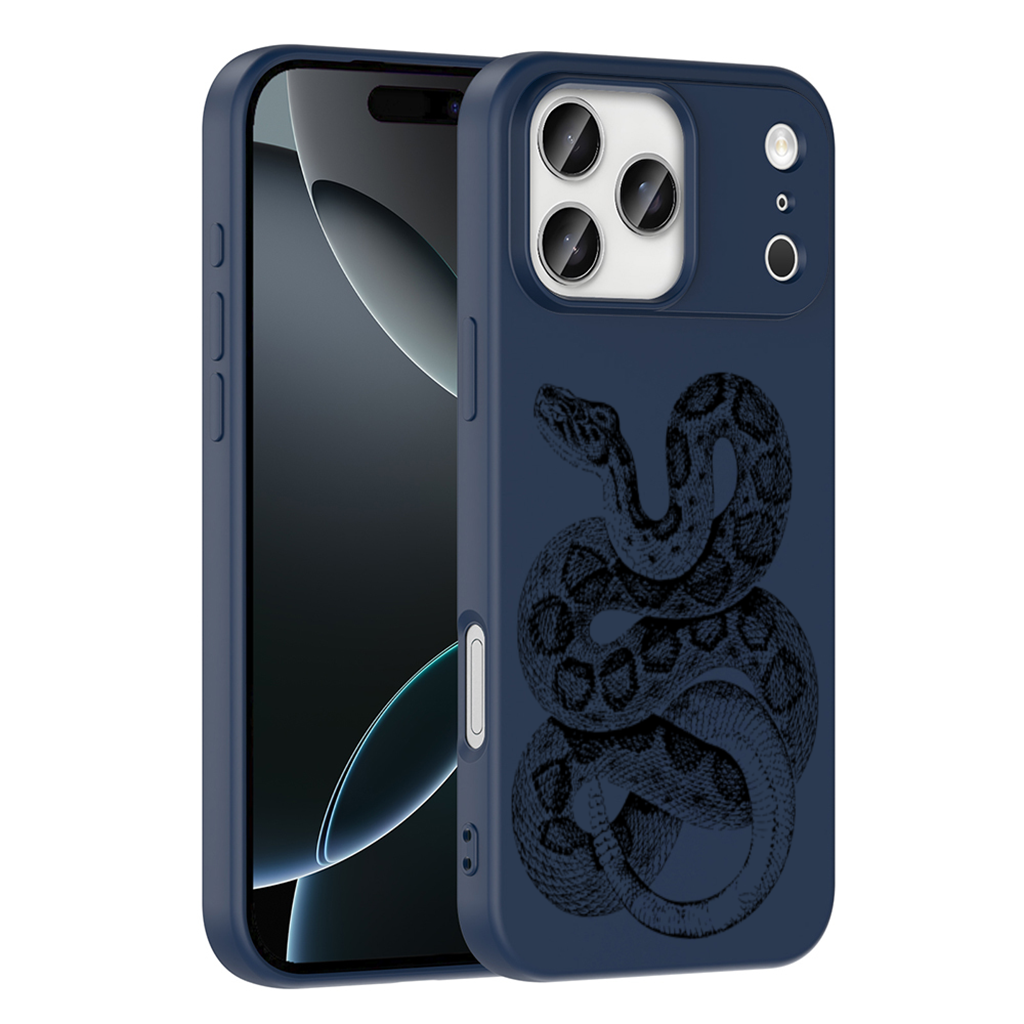Detailed Vintage Rattlesnake Illustration iPhone 17 Pro Max Case