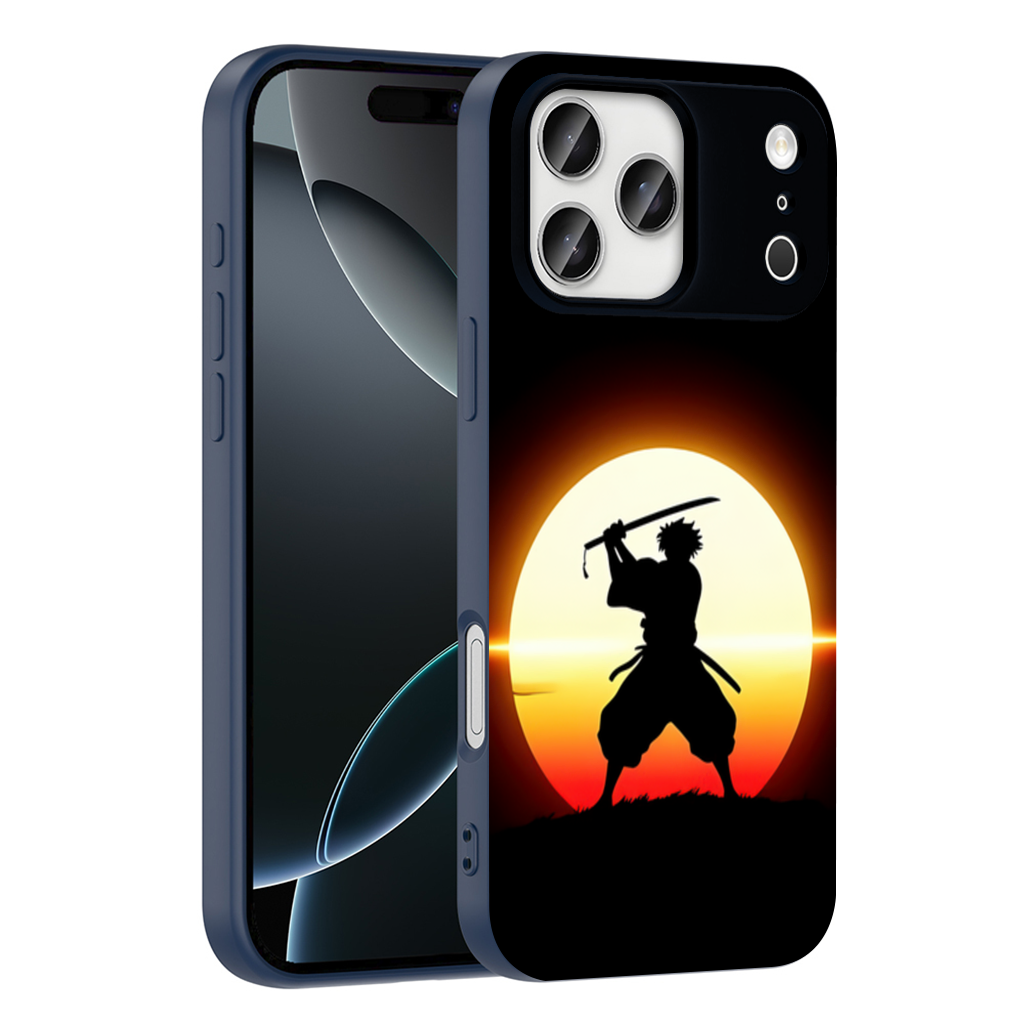 Samurai Silhouette Under the Rising Sun Honor and Strength 