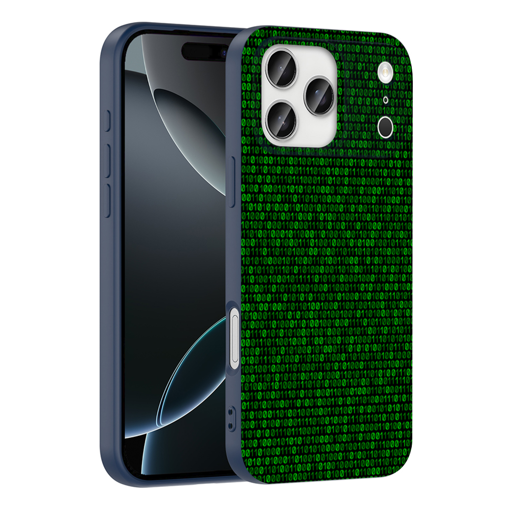 Matrix Style Digital Binary Code Background iPhone 17 Pro Max Case
