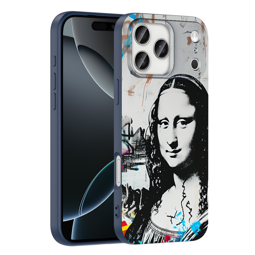 Graffiti Style Modern Mona Lisa Illustration iPhone 17 Pro Max Case