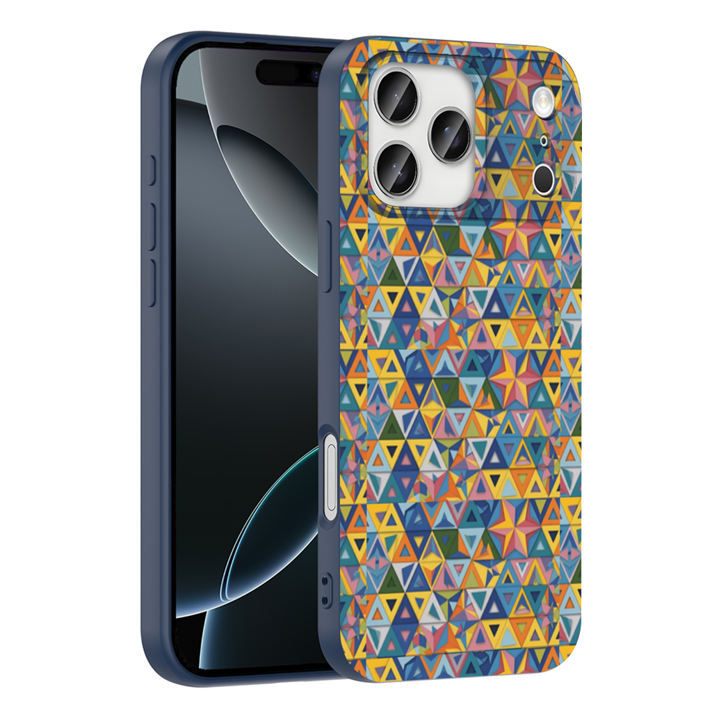Rainbow triangle pattern iPhone 17 Pro Max Case