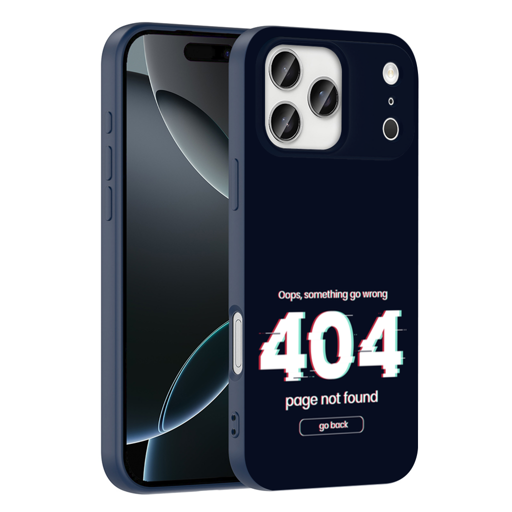 404 Error Glitch Design iPhone 17 Pro Max Case