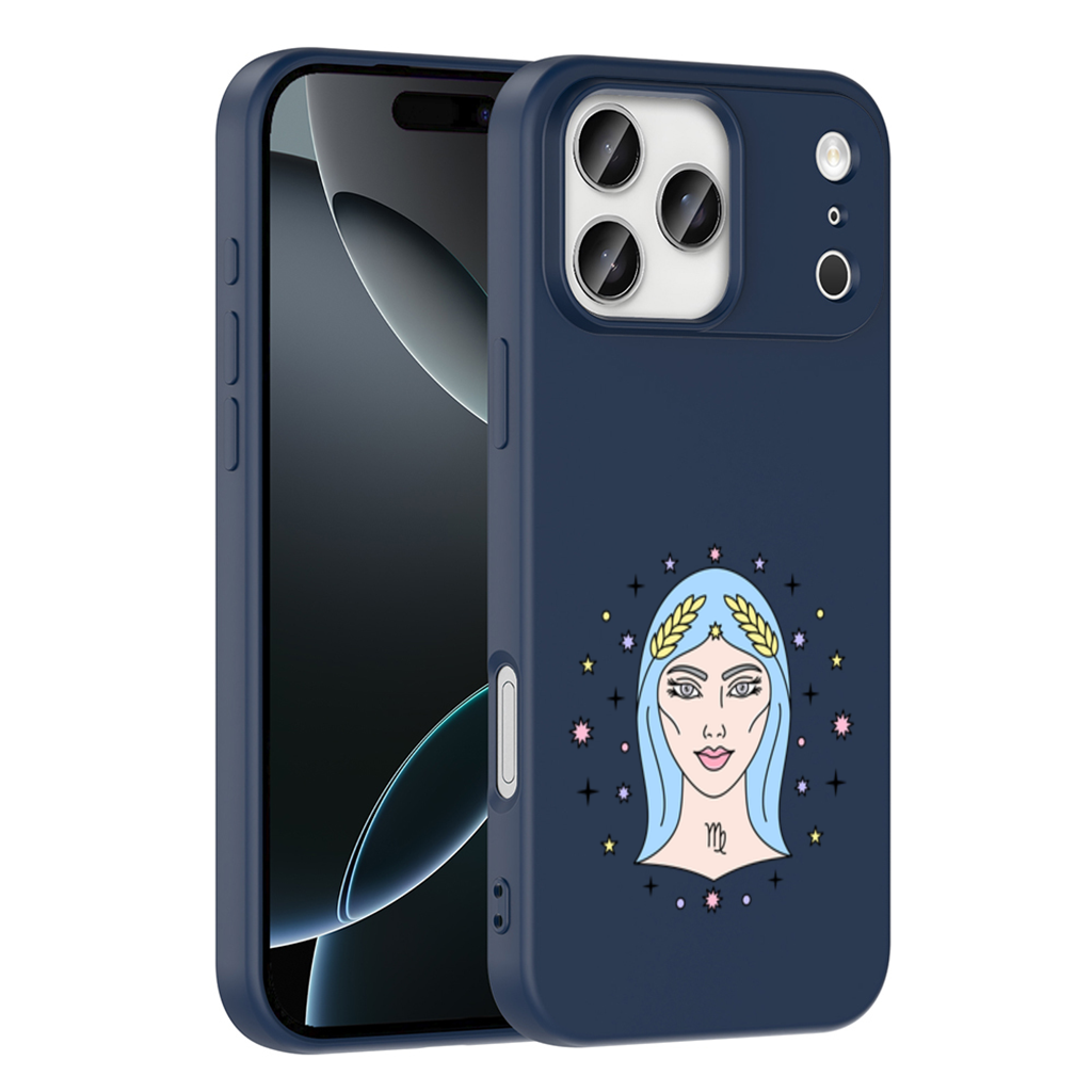 Virgo Zodiac Mystical Woman and Stars iPhone 17 Pro Max Case