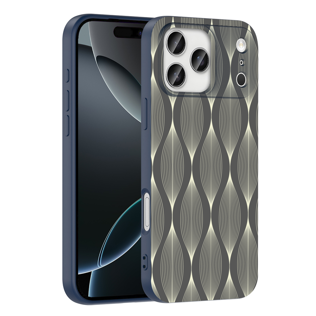 Art Deco Geometric Wavy Pattern iPhone 17 Pro Max Case