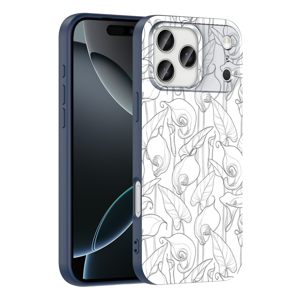 Calla Lily Sketch iPhone 17 Pro Max Case