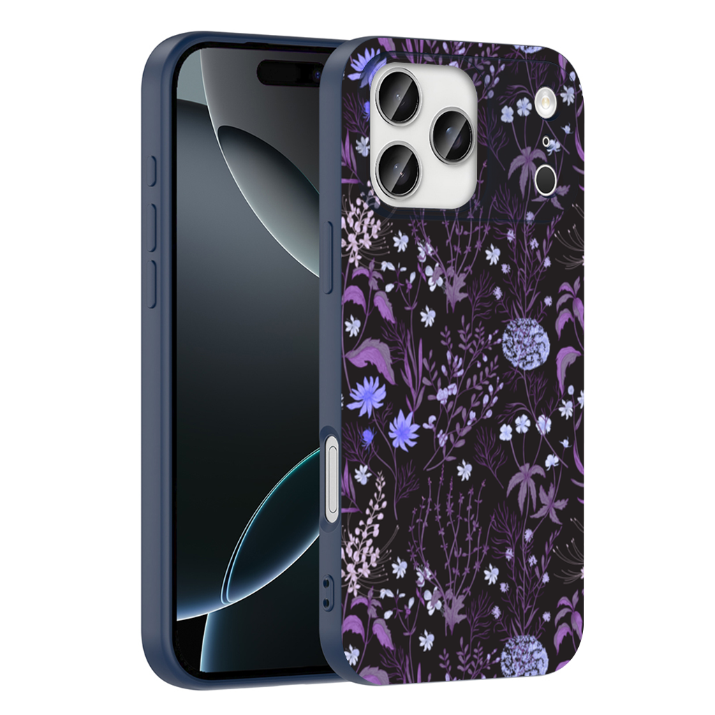 Purple Gothic Botanical iPhone 17 Pro Max Case