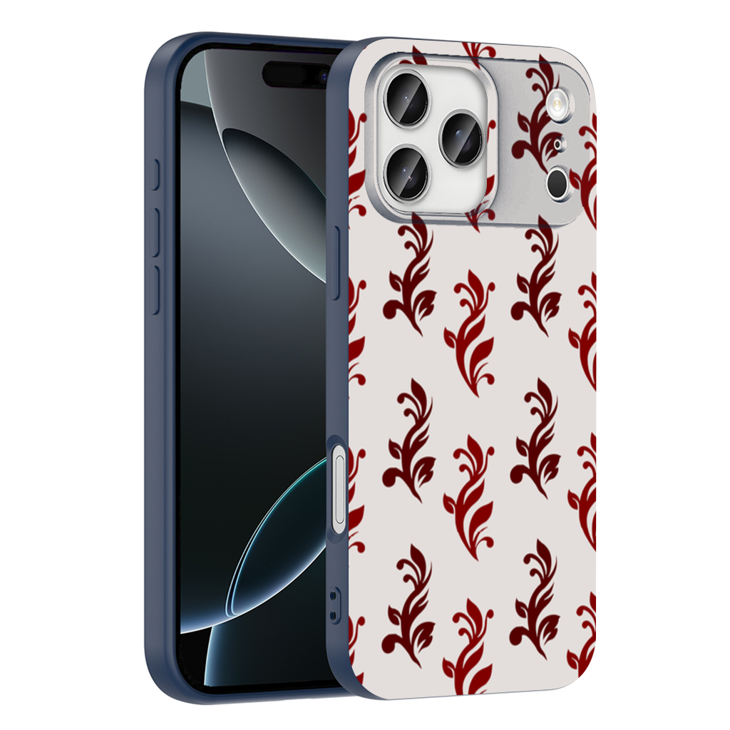 Burgundy Baroque Swirls iPhone 17 Pro Max Case