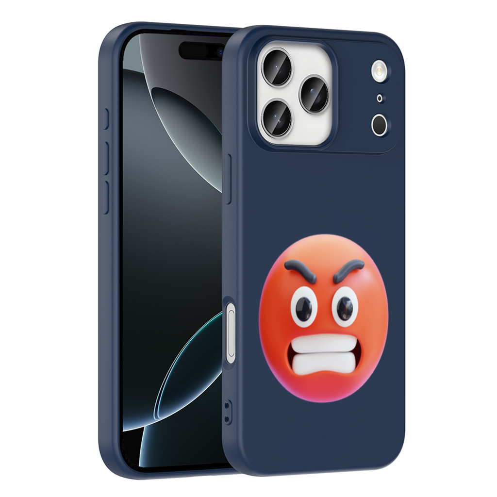 3D Angry Emoji iPhone 17 Pro Max Case