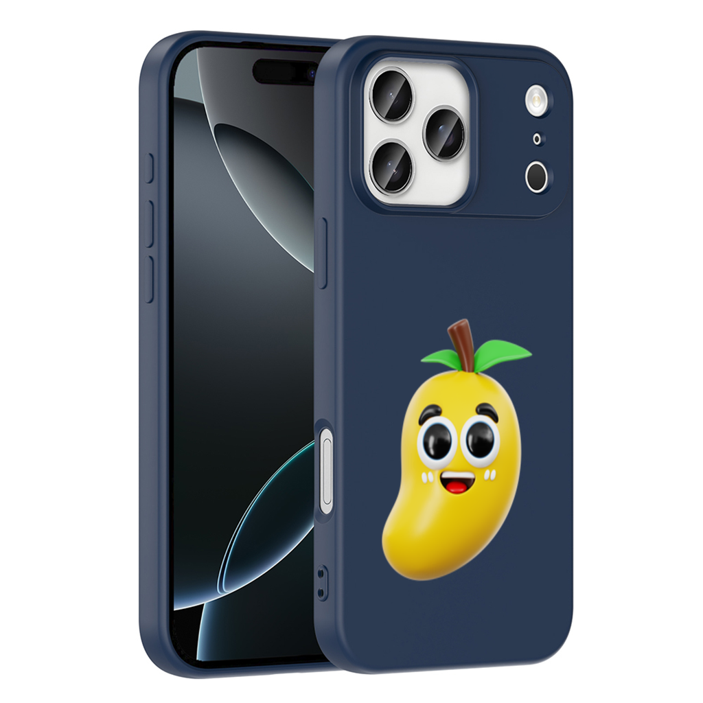3D Kawaii Mango iPhone 17 Pro Max Case