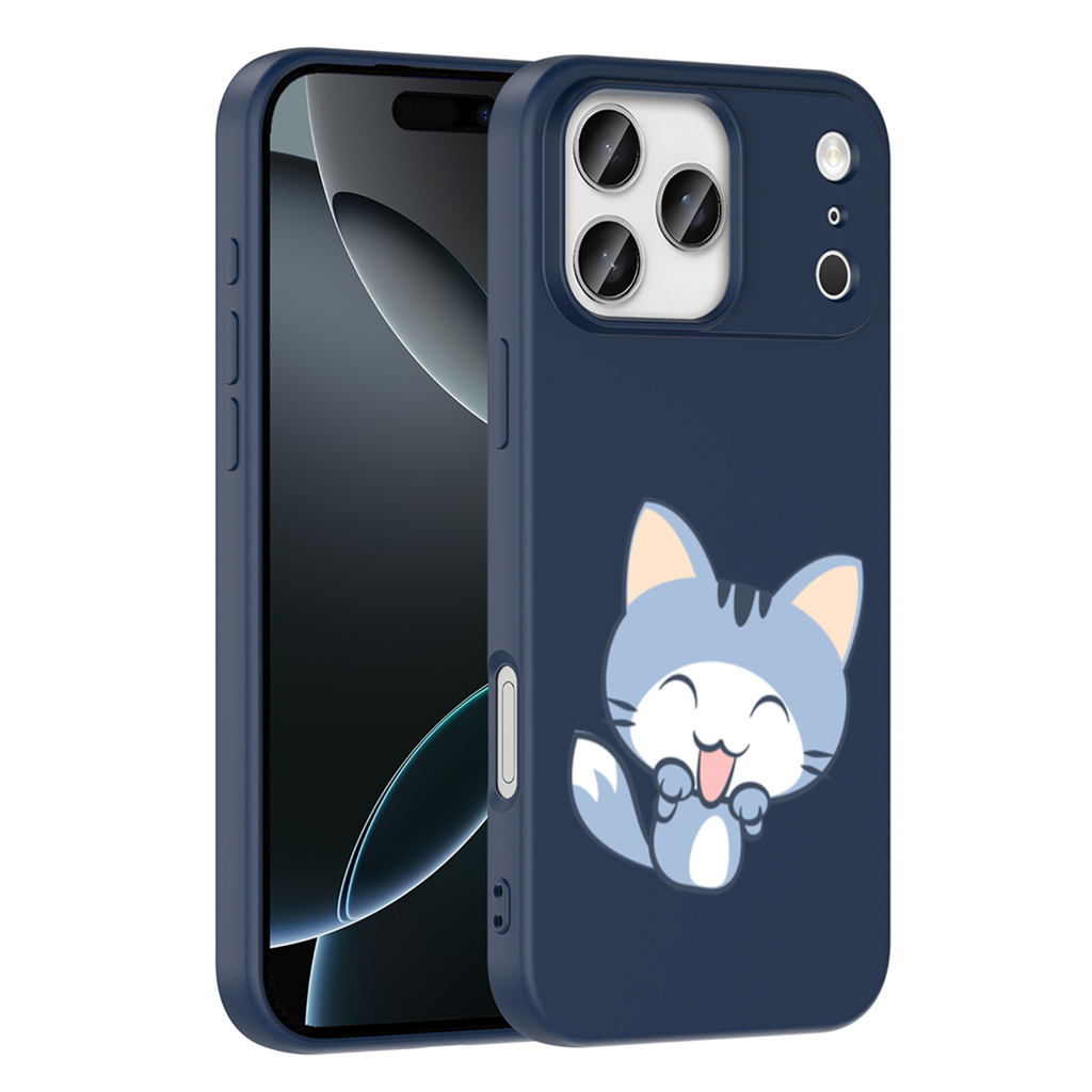 Kawaii Blue Cat iPhone 17 Pro Max Case