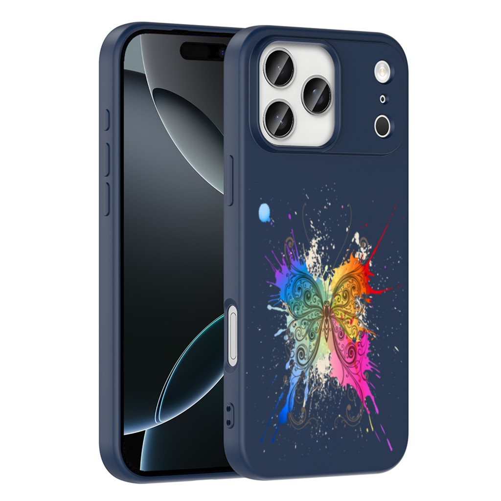 Colorful Watercolor Butterfly iPhone 17 Pro Max Case