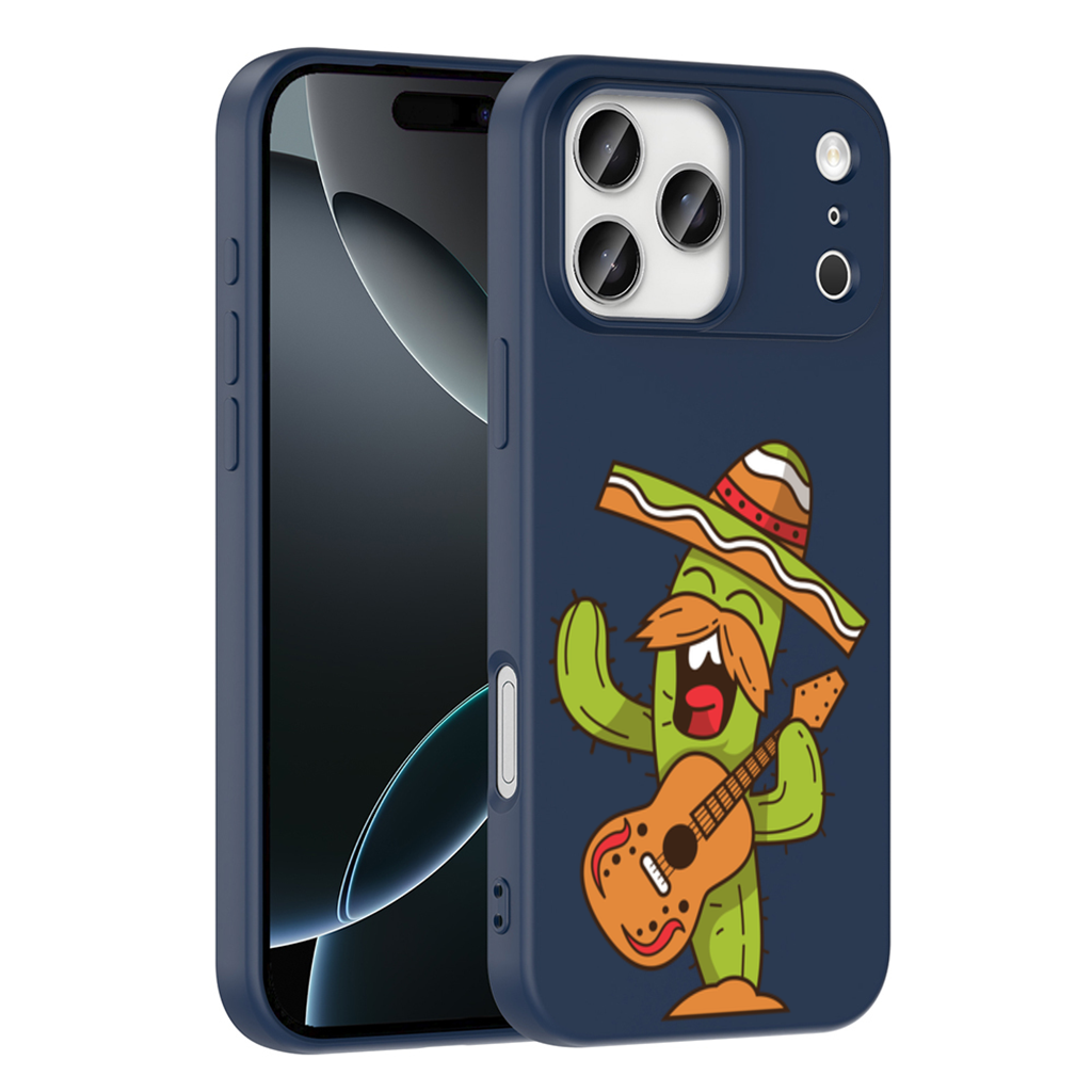Mariachi Cactus Playing Guitar iPhone 17 Pro Max Case