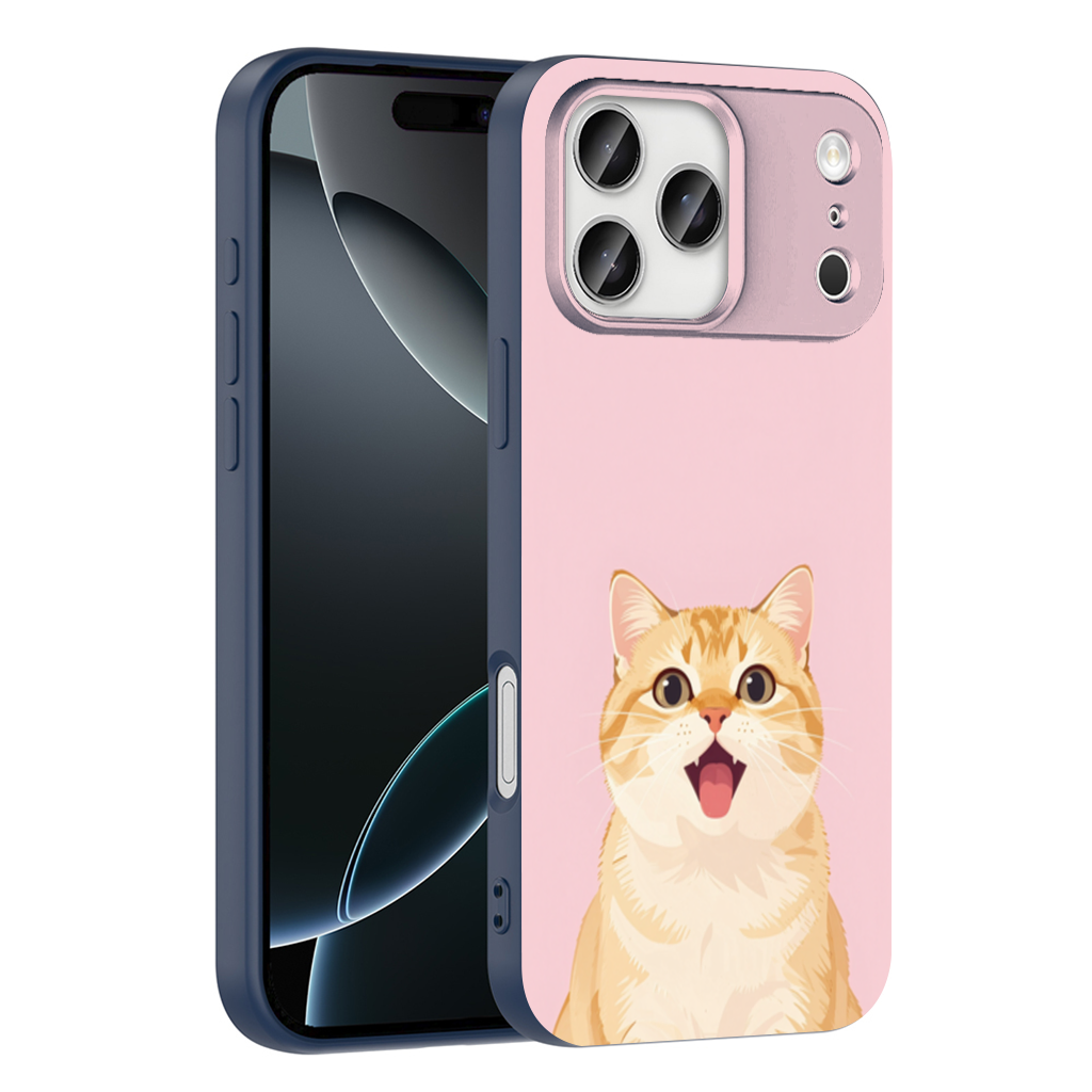 Kawaii Meowing Orange Cat iPhone 17 Pro Max Case