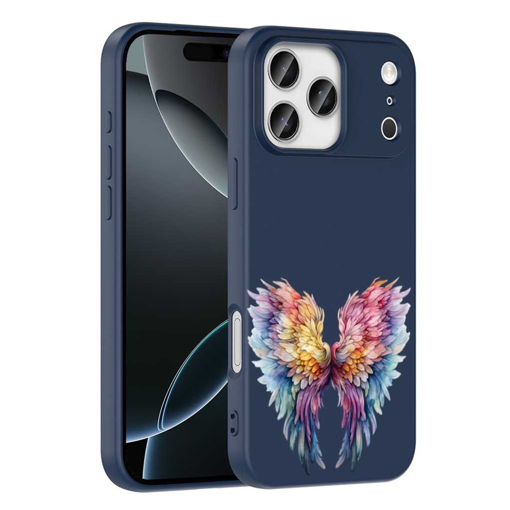 Pastel Rainbow Angel Wings iPhone 17 Pro Max Case