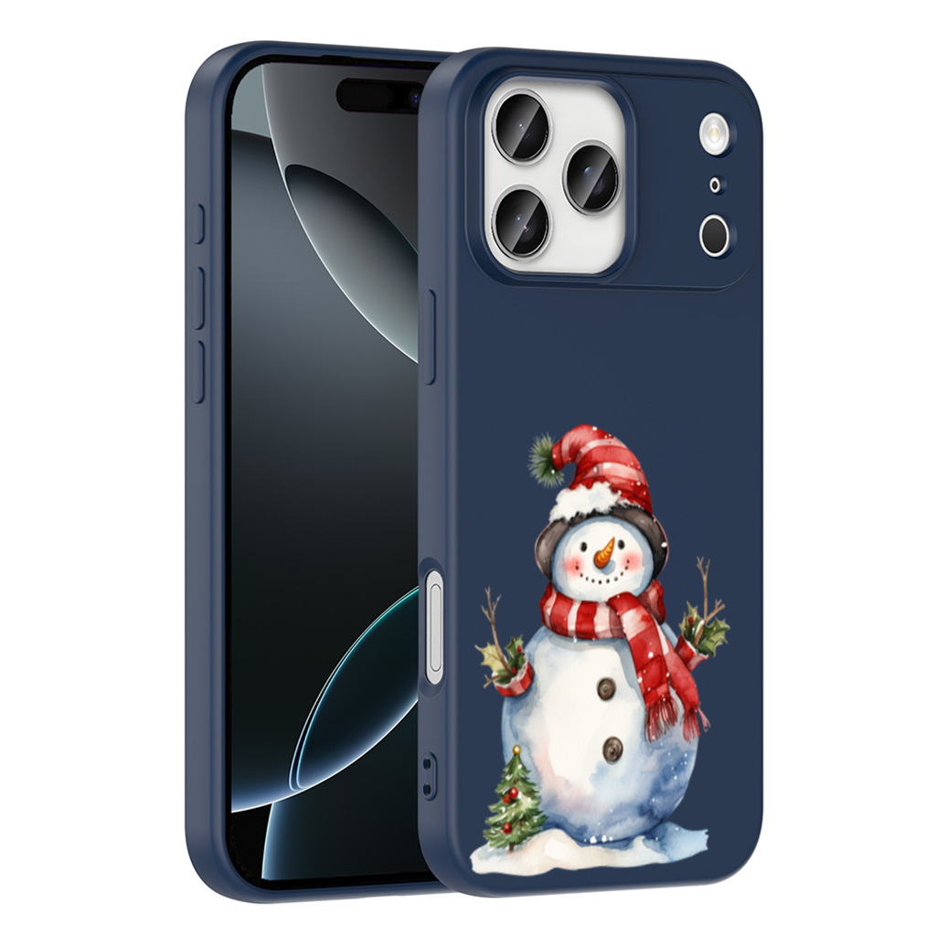 Whimsical Red Snowman iPhone 17 Pro Max Case