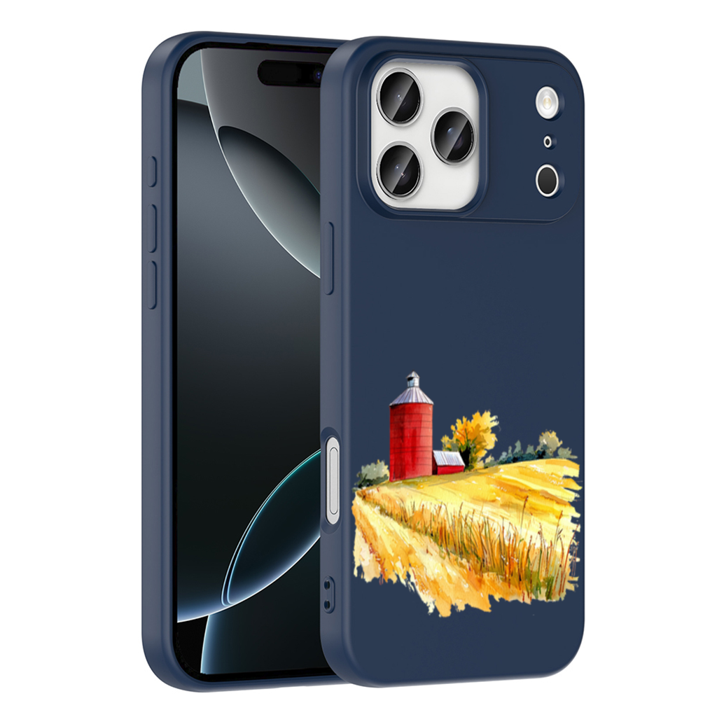 Red Farm Silo and Golden Wheat Field iPhone 17 Pro Max Case