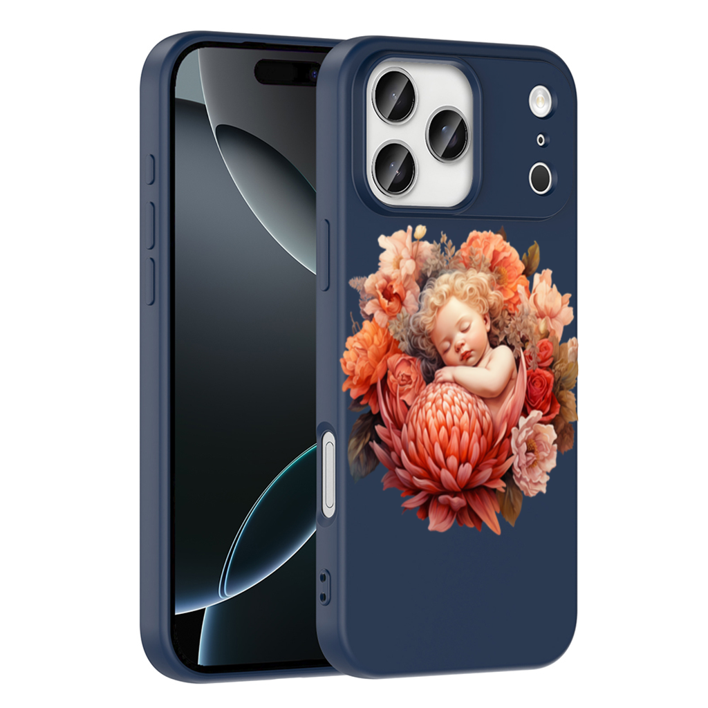 Ethereal Cottagecore Sleeping Baby iPhone 17 Pro Max Case