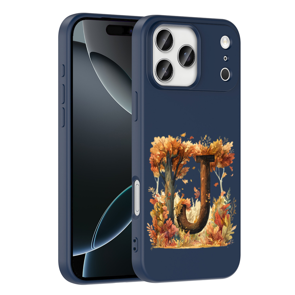 Fall Leaves Wooden Letter J iPhone 17 Pro Max Case