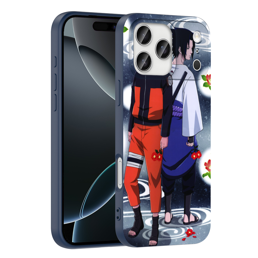 Two Rival Warriors with Red Camellias iPhone 17 Pro Max Case
