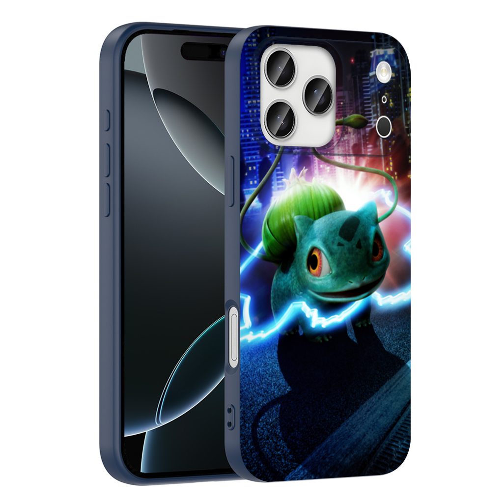 Glowing Neon Creature in Night City iPhone 17 Pro Max Case